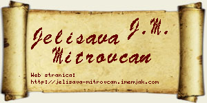 Jelisava Mitrovčan vizit kartica